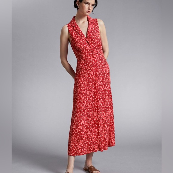 & other stories collared midi shirt dress Midi Shirt Dress - Light Blue